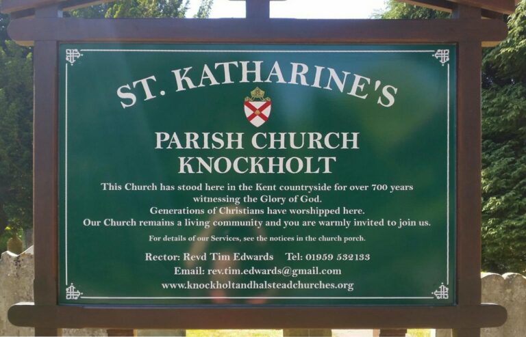 Church sign Dibond